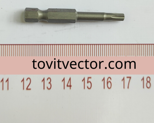 Đầu bits 6.35 dài 50 ra mũi hoa thị T20