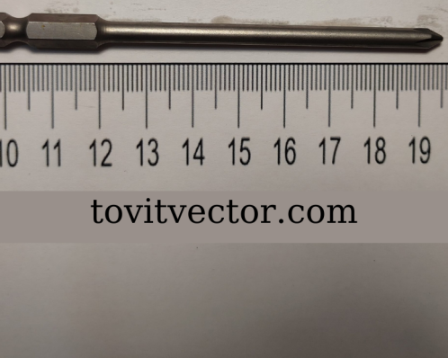 H6.35x100xD4.5x75x1# Mũi vặn vít lục giác 6.35 dài 100, thu nhỏ xuống tròn phi 4.5 dài 75, cỡ mũi 1#